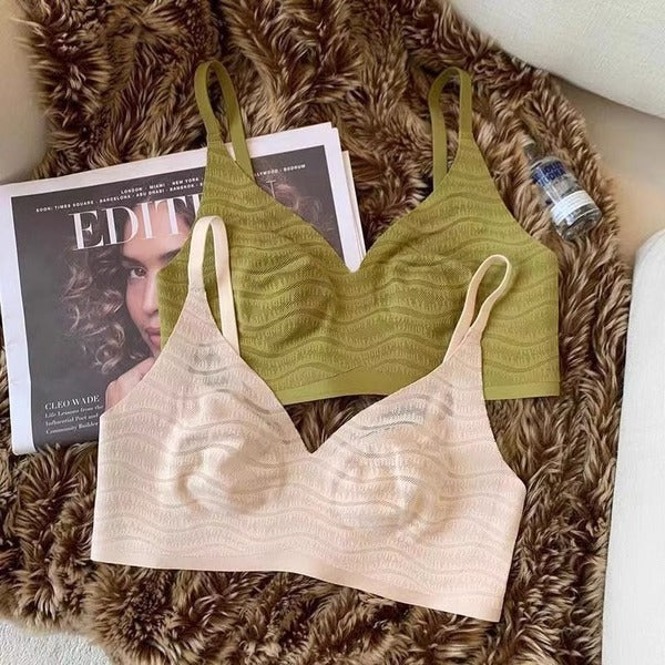 NEXI Ultra-Thin Crystal Cup Seamless Bra (Beautiful Back) Thin &amp; Cool | Big Chest Small Look | Breathable | Seamless | Daily Comfort | CB260127948