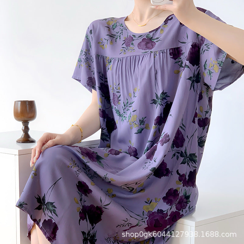 ISB Korean Style Skirt short-sleeved, Large size Nightdress T Shirt | CLS250417733