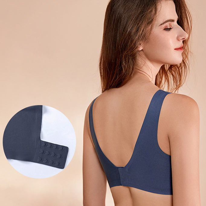 VUNO Seamless Wireless Full-Cup Minimizer Bra | Cup D E | Large Bust Small Look | Side-Gathering Support | Breathable Comfort | Daily Wear Friendly | CB260214977