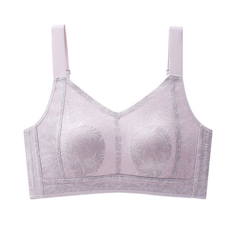 QAMI Ultra-Thin Rabbit Ear Cup Bra | Large Chest Minimizer | Adjustable Strap | No Steel Ring | Anti-Sagging Full Cup Bra | China Imported | CB250824794