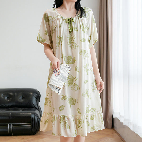 Summer Thin Cotton Plus Size Dress (Short Sleeve Edition) Home + Outside Wear | Lightweight | Soft Daily Comfort | CLS2603261016