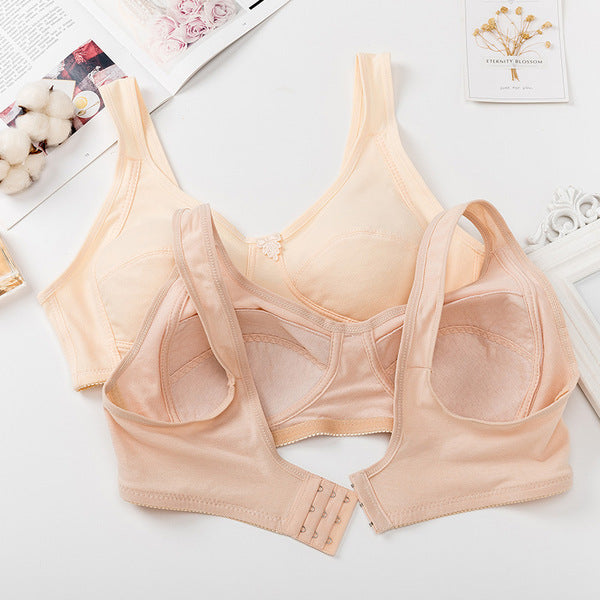 TENY Women's Non-rimless Non-sponge Cotton Vest-type Bra (Plus Size B Cup) | CB250729772