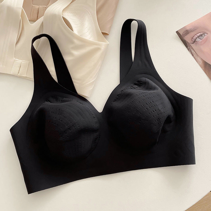 FYNO Ultra-Thin Seamless Full Cup Bra (Plus Size) Big Chest Small Look | Rabbit Ear Cup | Soft Support | Summer Comfort | CB260120939