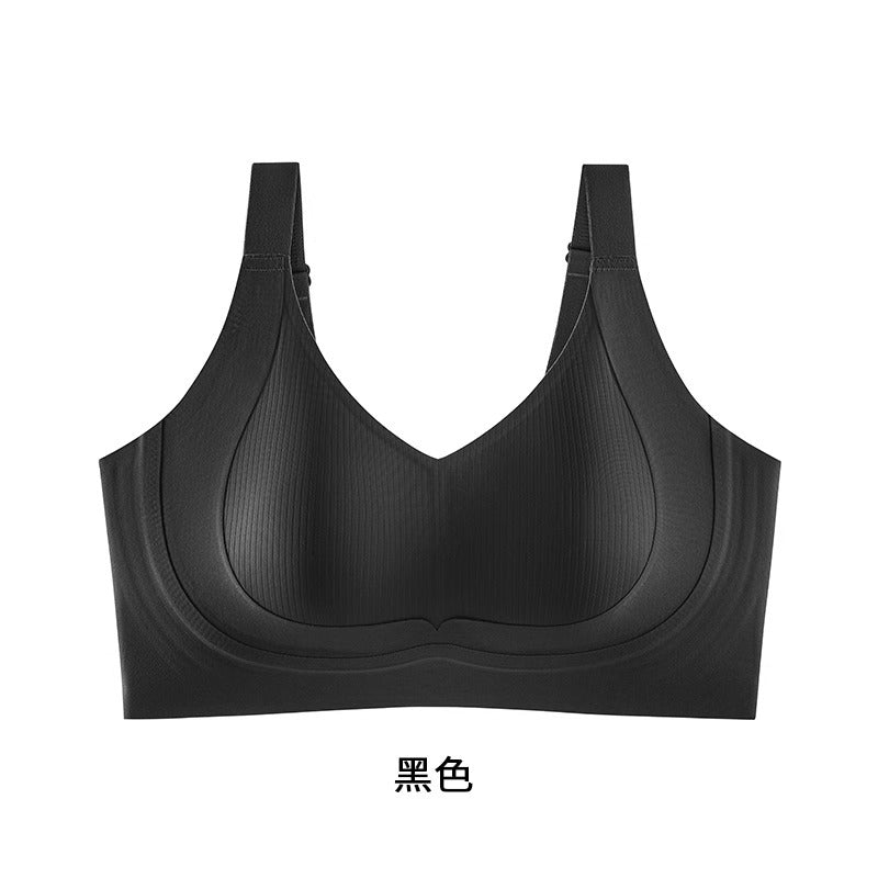 DEYA Large Chest Small Traceless Underwear Women's Full Cup Anti-Sagging Parammary plus size Bra Thin Lending Breathable and Comfortable | China Imported | CB251107854