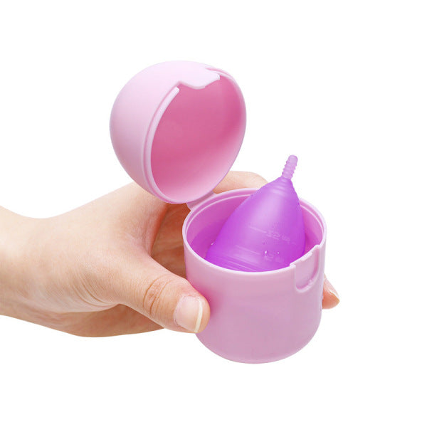 Menstrual Cup with Storage Box + Food-Grade Microwave Steam Sterilization Box (Size - XS, S, L) | Period Solution | | ISMT250725765