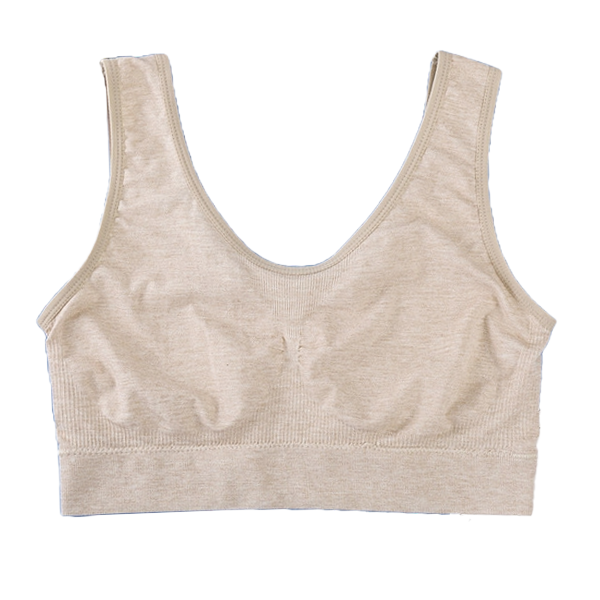 LOMU Women's Underwear | Ammonia Cotton Latex Wrapped Chest Wide Shoulder Strap Bra | Tank Top Camisole | CT250922809