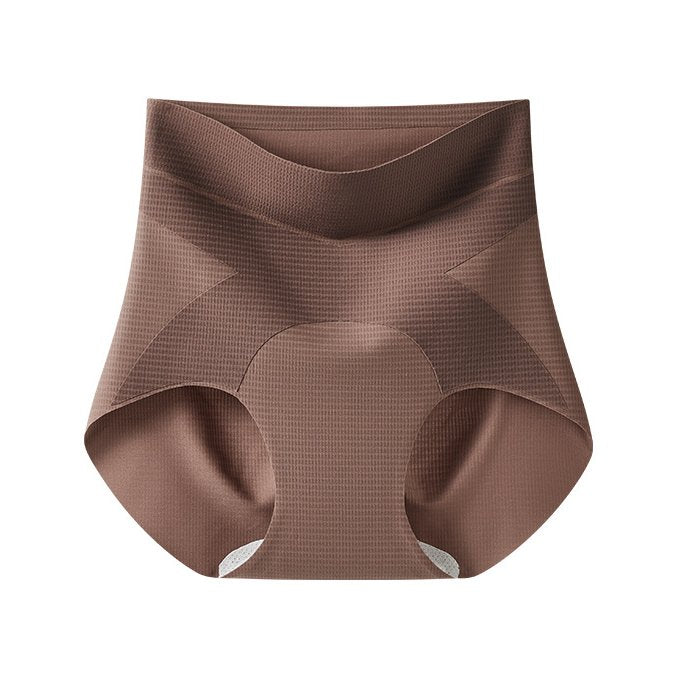 Tummy Control Pants for Women, High-Waisted, Tummy-Tucking, Butt-Lifting, Shaping, 10A Antibacterial Crotch, Seamless Ice Silk Thin Panties | ISHR260711A193
