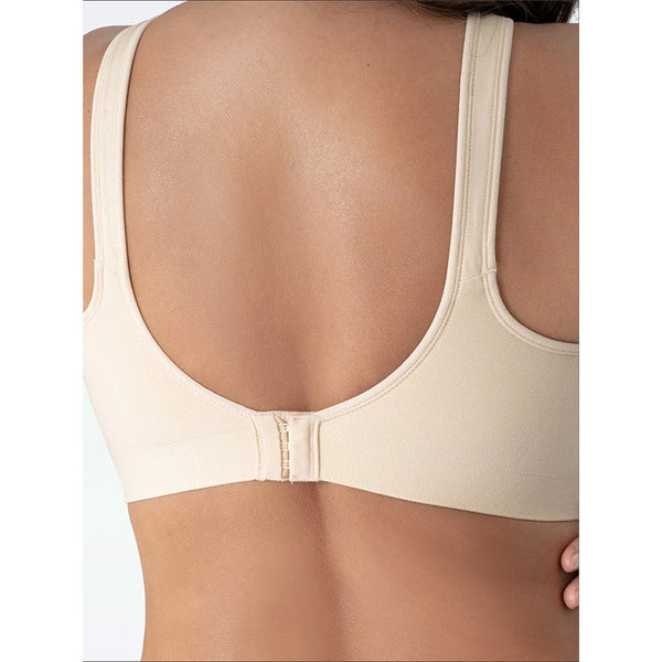 MASU Plus size bright silk vest body shaping without steel ring women's bra seamless traceless | with 3 hook BRA extension | M,L,2XL,4XL | CB250722763