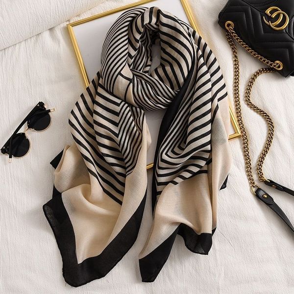 Korean Spring–Summer Cotton &amp; Linen Gauze Shawl Thin Silky Travel Scarf | Sunscreen &amp; Lightweight Multipurpose Towel Shawl | China Imported | ISSC251126870