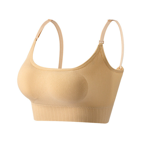 NINA Push-up Bra Sports Underwear Women's Seamless Large Size Base Sling Beautiful Vest Seamless, China Imported | M,L,Xl,2XL| CT2506018808