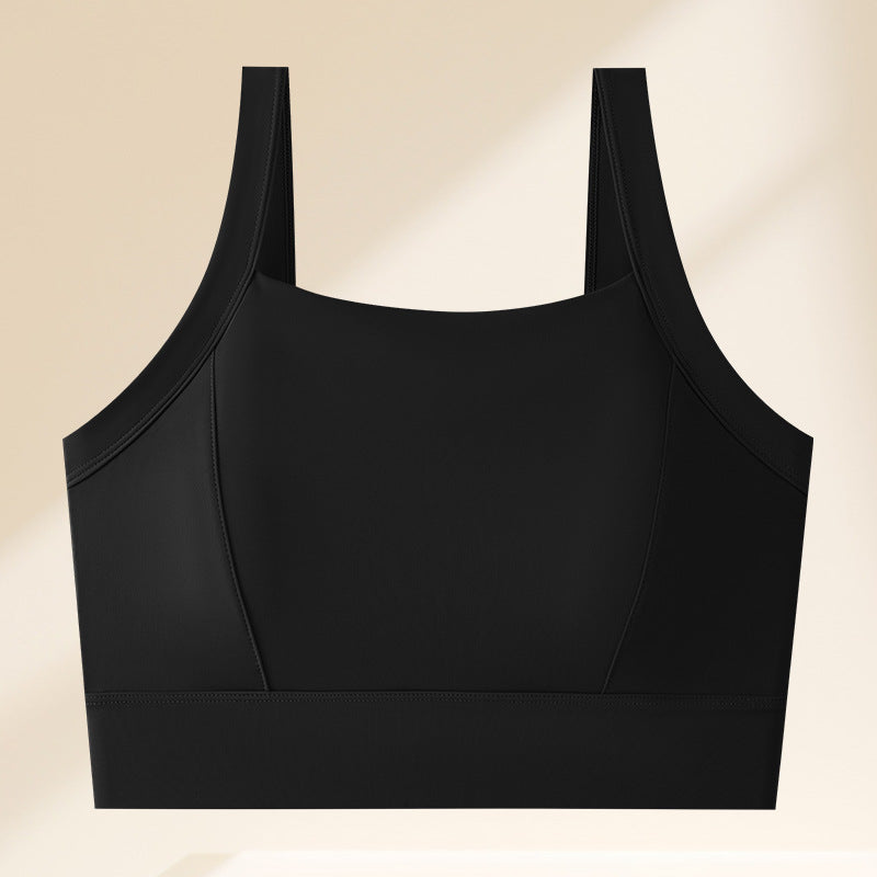 MYNO Beautiful Back Sports Bra (High-Intensity) Shock-Proof | Running &amp; Fitness | Quick-Drying | One-Piece Fixed Cup | 2 Brest Pad Size 1.5 CM and 3 CM | Seamless Buckle | China Imported | CT260121936