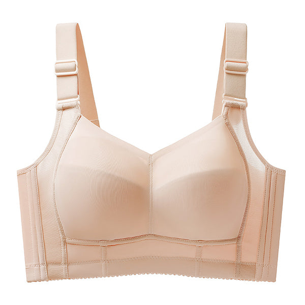 LENA Large Chest Minimizing Push-Up Bra (Full Cup Plus Size) | Cup D E | 5 Hook | Thin Design | Breast Tucking | Anti-Sagging Lift Support | CB2603261017