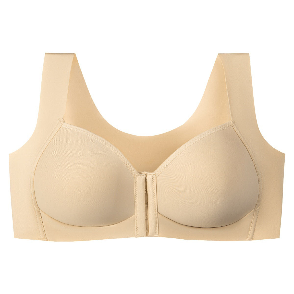 MIRO Plus size Front Buckle No Steel Ring Push-up Bra Seamless Beautiful Back Thin Sports Underwear for Women | BRA Size 36 to 50 | Cup C , D | Front Button BRA | China Imported | CB251101835