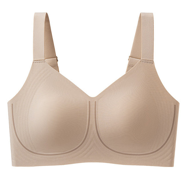 KEXO Seamless Wire-Free Lifting Full-Cup Bra Soft Support | Anti-Sagging | Big Breasts Friendly | Breathable Comfort | Cup C D | CB260131958