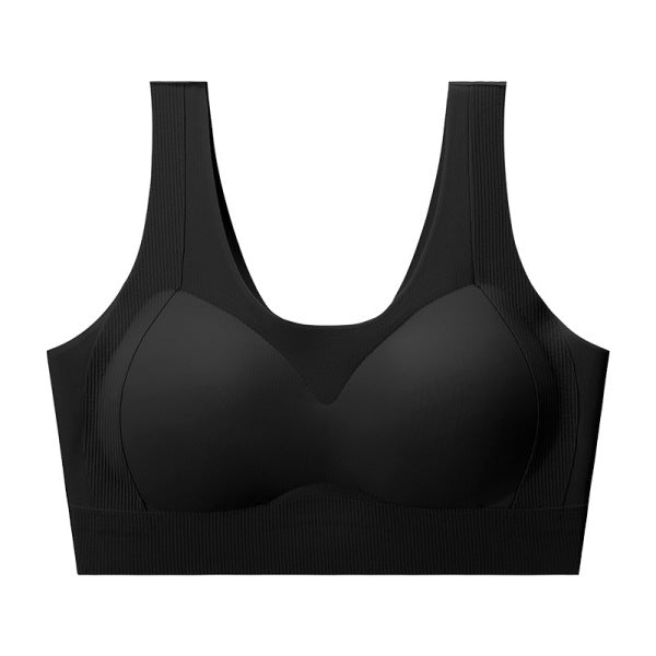 ZOFU ICE Seamless Lifting Bra for Women, Soft Support, Anti-Sagging, One-Piece Fixed Cup, Vest-Style Bra, Push-Up and Auxiliary Breast Minimizer | China Imported | CT250807779