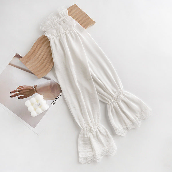 Korean Style Bow Ice Sleeves for Women Summer Loose Sun Protection Sleeves Anti-Uv Sunshade Ice Silk Hand Sleeves | China Imported | ISLE251030829