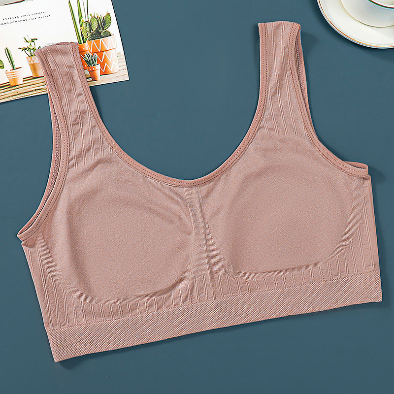 TORA Women's Intimates Easy-Off No-Bra Design | Thin Pure Cotton Fixed Breast Bra | Single Layer High Elasticity | China Imported | CT251106842