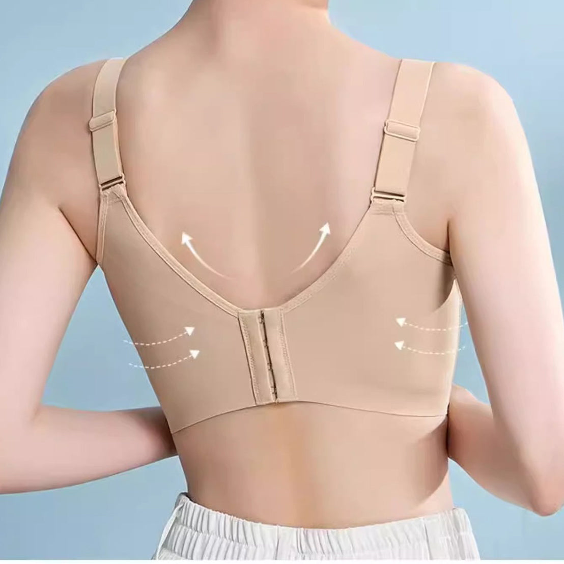 JANE ICE Seamless BRA Underwear Women's Large Chest Full Cup Push-up Anti-sagging Breathable Non-steel Ring Adjustable Bra | CB250927813