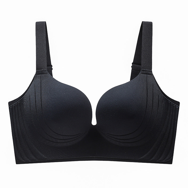HIXA Seamless Plus-Size Lift Bra Thin Style | Large Bust Minimizer | Anti-Sagging | Wide Shoulder Straps | Back Beauty Design | China Imported | CB251222890