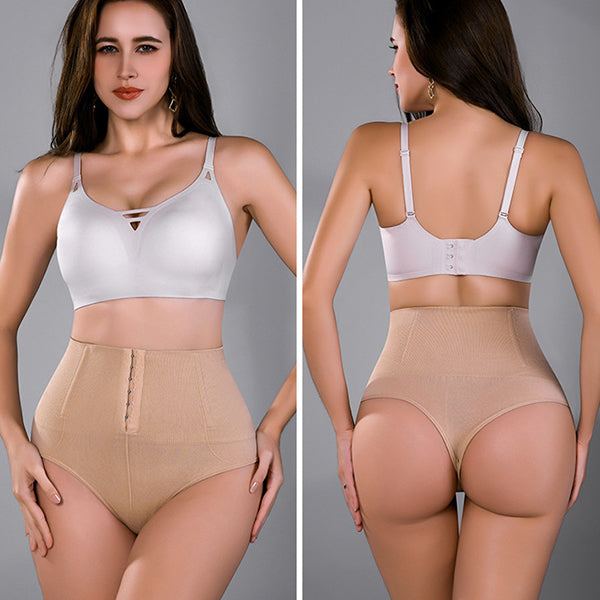 Large Size High-Waist Tummy Tightening T-Pants for Women Yoga Fit | Cotton Crotch | Body Shaping Daily Underwear | ISHR260215981