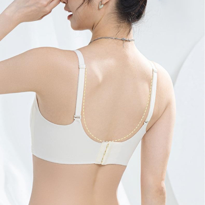 IOVA Traceless Soft Support Bra (Summer Invisible Edition) | Cup B/C | 3 Hook Thin Upper | Paper Tablet Underwear | Smooth &amp; Lightweight Comfort | CB260402A031