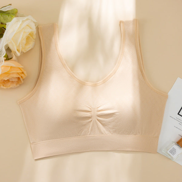 JUNI Fertilized Plus Size Pure Cotton Tube Top Underwear | No Steel Ring Push-up Sports Bra | Fixed One-piece Beautiful Back Wrap for Women | CT250922810