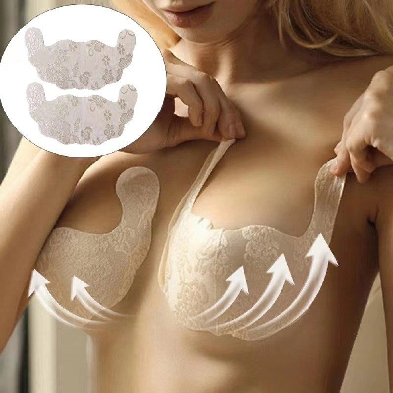 Invisible Breast Lift Nipple Covers 3 PCS Set (Ultra-Thin Edition) | Push-Up Support | Cup A/B/C/D | Large Bust | Seamless Invisible Fit | ISMT260704A191