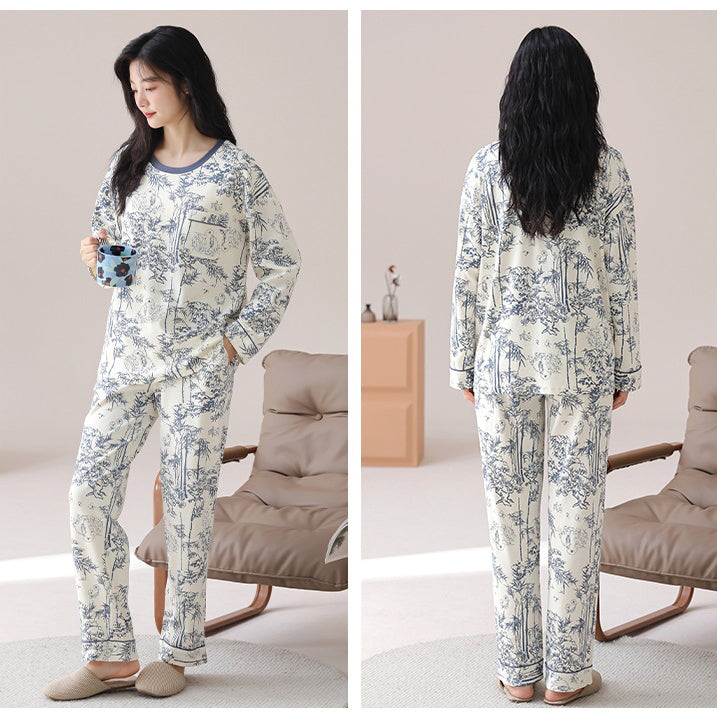 Pajamas for women spring and autumn silky satin long | CLS24111465115