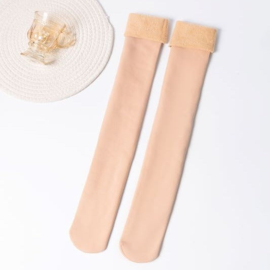 Socks Women’s Winter Long Snow Socks | Warm Thickened Fleece-Lined Knee-High Floor Cushion Socks | WRN251117852