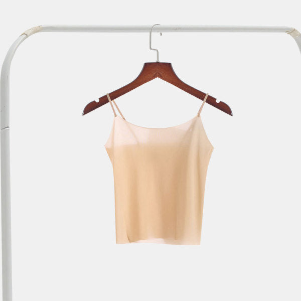 VENI Ice silk navel-exposing sling ultra-thin anti-transparent | L,2XL,3XL,4XL | CT250508713 | Limited Stock |