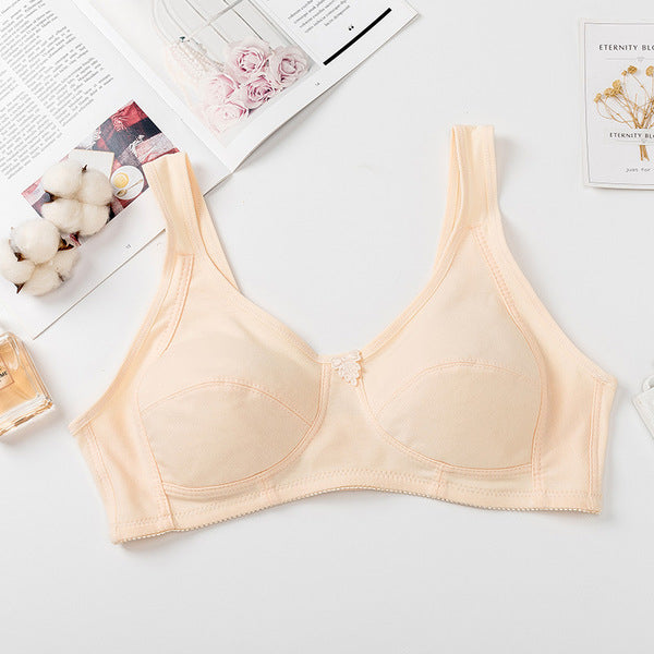TENY Women's Non-rimless Non-sponge Cotton Vest-type Bra (Plus Size B Cup) | CB250729772
