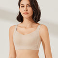NYMI Seamless Push-Up Rabbit Ear Bra Thin Style | Large Breasts Small Look | No Steel Ring | Soft Support | Adjustable Fit | CB260101906