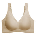 SELU Seamless soft support jelly gel bra big chest small wide shoulder strap thin back big U breast bra thin | China Imported | CB2508293413