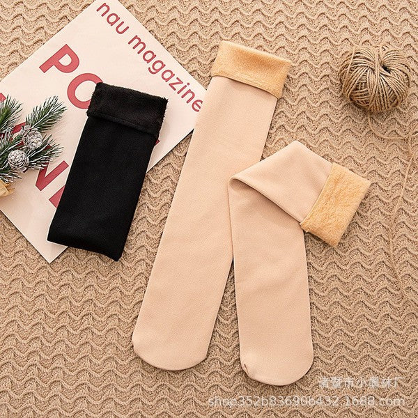Socks Women’s Winter Long Snow Socks | Warm Thickened Fleece-Lined Knee-High Floor Cushion Socks | WRN251117852