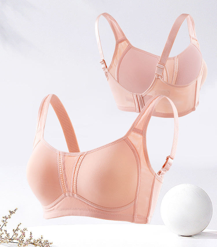 MELO Women’s Thin Full Cup Bra Large Chest Support | No Steel Ring | Vest Style | Anti-Sagging | Student Shock-Proof Running Bra | C D Cup | China Imported | CB251121867