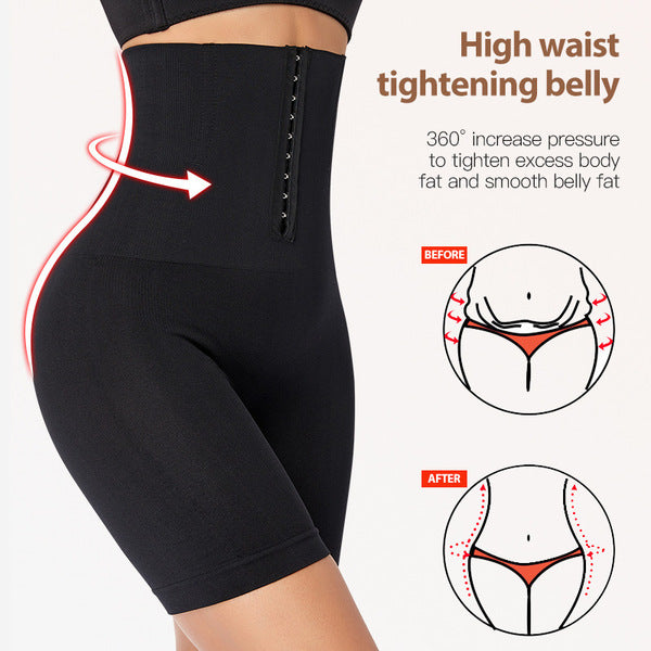 High Waist Abdominal Body-Shaping Pants Belly Shaping | Adjustable | Seamless Flat-Angle Hip Pants | Abdominal Zipper | China Imported | ISHR251221886