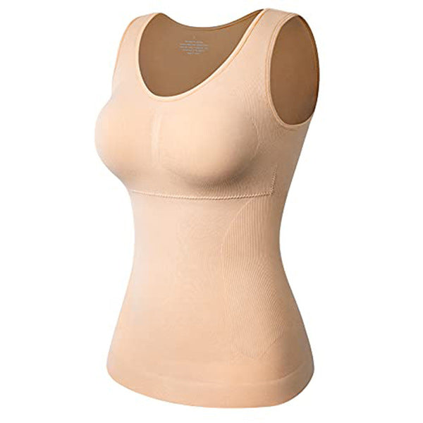 Seamless Abdominal Corset with Chest Pad Sports Underwear Women's Body Shaping Vest without Steel Ring | China Imported | ISMT250809A118