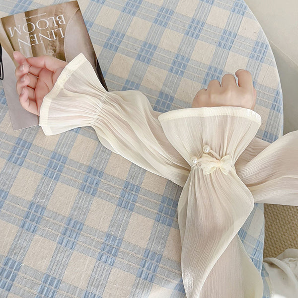 CHUNYU Sweet Pearl Ice Sleeves (Summer UV Protection) Fine Flash Pearl | Riding &amp; Driving Ready | Sunshade | Cool &amp; Breathable | ISLE260215980