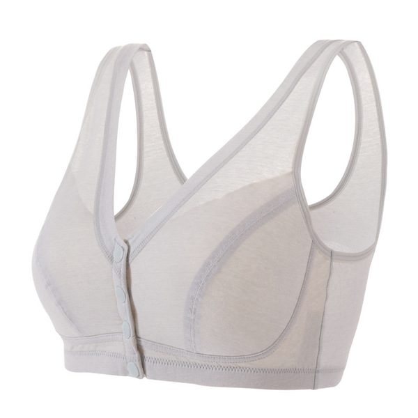 MIKA Front-Buckle Vest Bra (Large Size Edition) | Cup C D | Summer Thin Design | Wire-Free Comfort | Easy On/Off Daily Support | CB260509A112