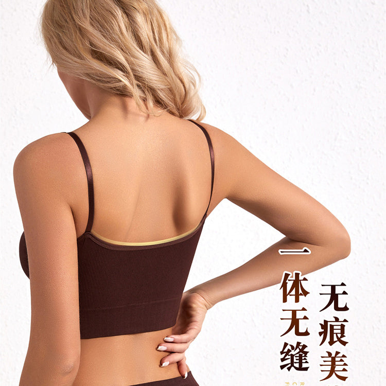 NINA Push-up Bra Sports Underwear Women's Seamless Large Size Base Sling Beautiful Vest Seamless, China Imported | M,L,Xl,2XL| CT2506018808