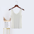 NIVA Premium Summer Ice Silk seamless vest for women ultra-thin all-match tops large size fat inner wear sleeveless suspenders bottoming shirt (China Imported) | M,L,XL,2XL,3XL,4XL | CT210325702
