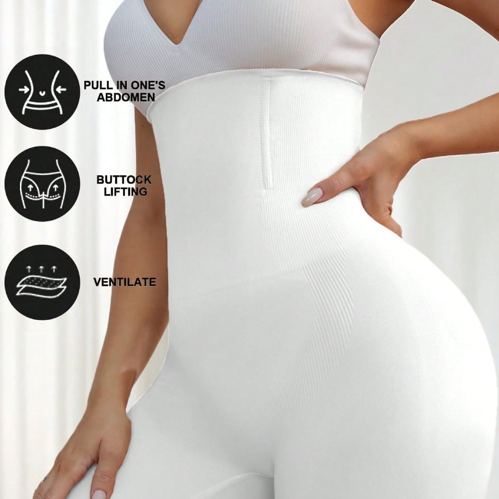 High-Waisted Tummy Control Shapewear Pant | Thigh Slimming Support | Seamless Body Shaping | Smooth Curve Fit | ISHR260619A159