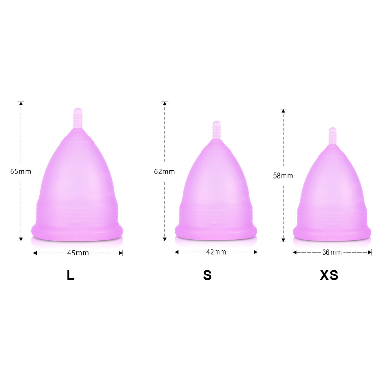 Menstrual Cup with Storage Box + Food-Grade Microwave Steam Sterilization Box (Size - XS, S, L) | Period Solution | | ISMT250725765