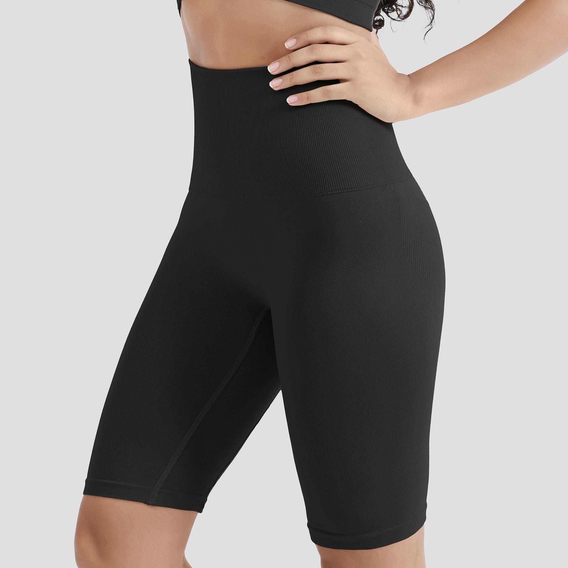 Traceless High Waist Tinting Hip Pants | Five-Point Shaping Safety Panty | China Imported | ISHR251107845