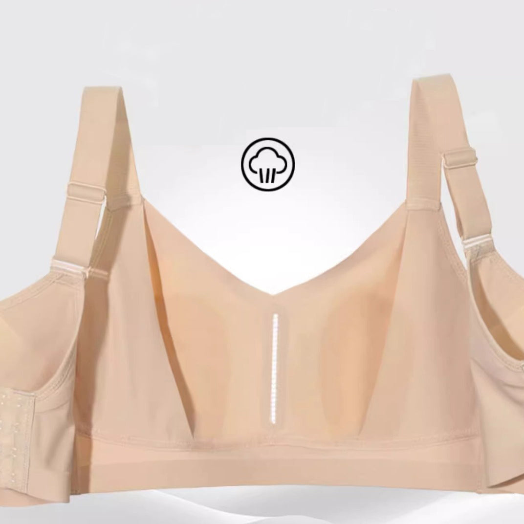 JANE ICE Seamless BRA Underwear Women's Large Chest Full Cup Push-up Anti-sagging Breathable Non-steel Ring Adjustable Bra | CB250927813