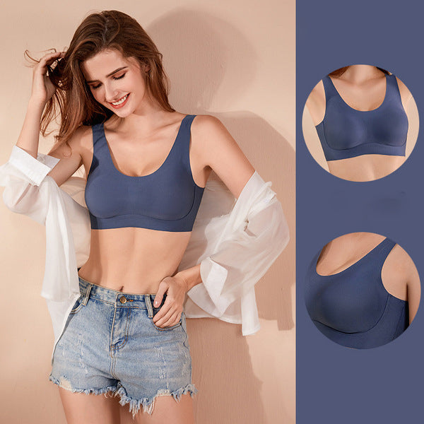 VUNO Seamless Wireless Full-Cup Minimizer Bra | Cup D E | Large Bust Small Look | Side-Gathering Support | Breathable Comfort | Daily Wear Friendly | CB260214977