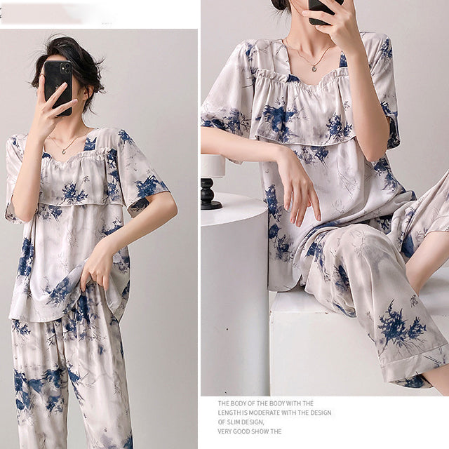 Cotton Silk Anti-Bump Dress with Pajama Set (Summer Edition) Thin &amp; Breathable | Home + Outside Wear | Smooth Daily Comfort | CSL260402A030