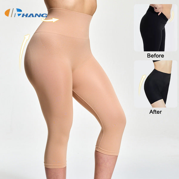 High Waist Abdominal Sports Yoga Body-Shaping Capri Pants | Hip Lifting Tight Pants | China Imported | ISHR251223892