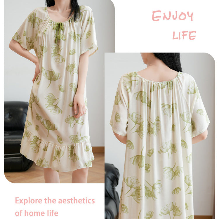 Summer Thin Cotton Plus Size Dress (Short Sleeve Edition) Home + Outside Wear | Lightweight | Soft Daily Comfort | CLS2603261016
