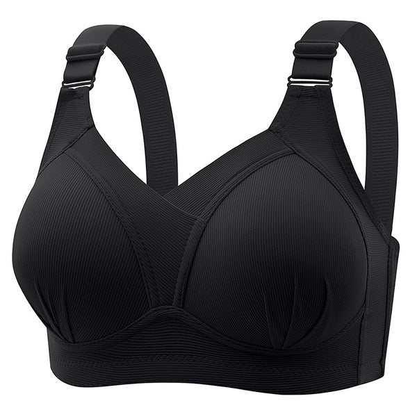 MILO American Back-side Paramelia Plus Size Women's Non-Steel Ring Anti-running Light Anti-Sagging Underwear Bra | CB250731776